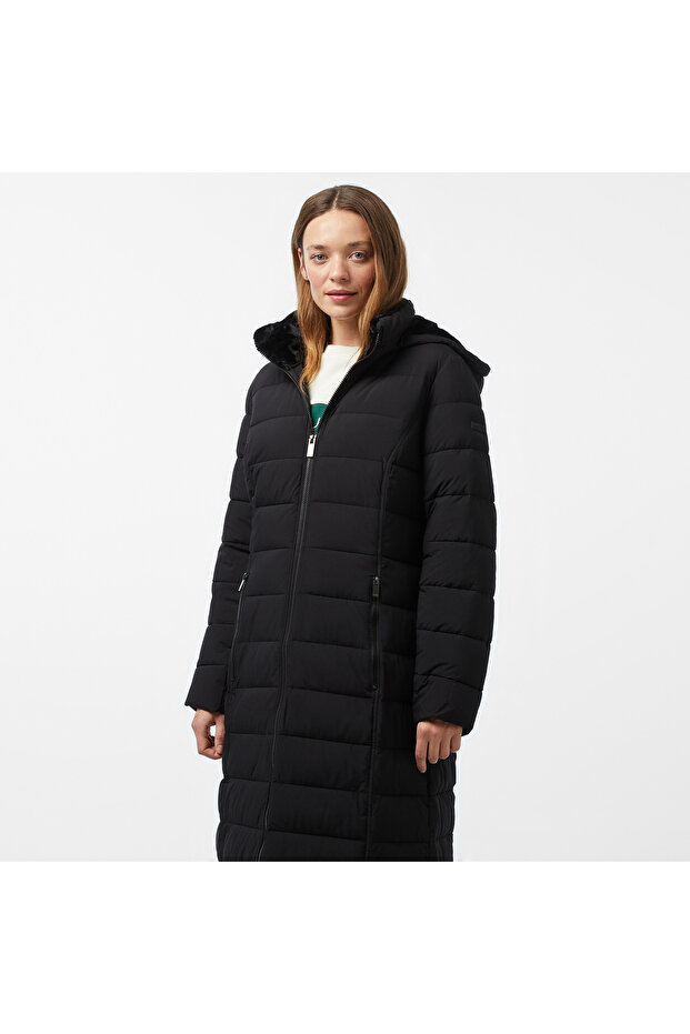 Kadın Siyah Mont - 4