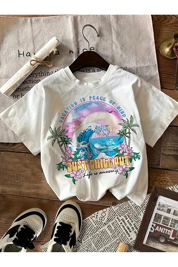 Premium Oversize Cut Short Sleeve Printed T-Shirt