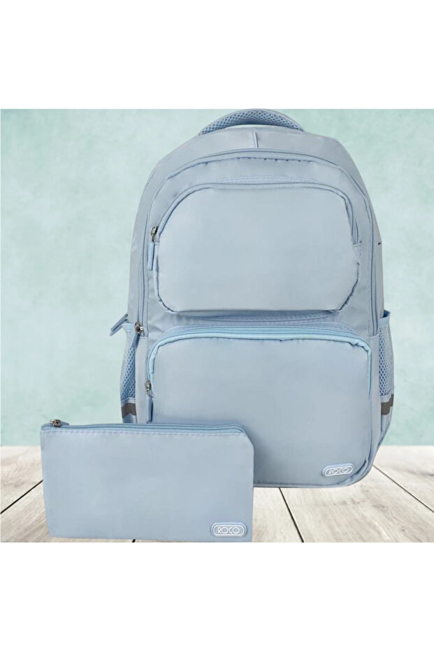 حقيبة ظهر كلاسيكية أساسية مع ملحق - 1