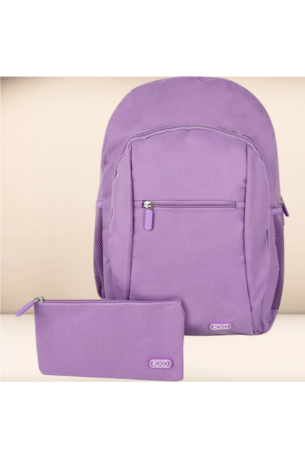 حقيبة ظهر كلاسيكية أساسية مع ملحق - 1