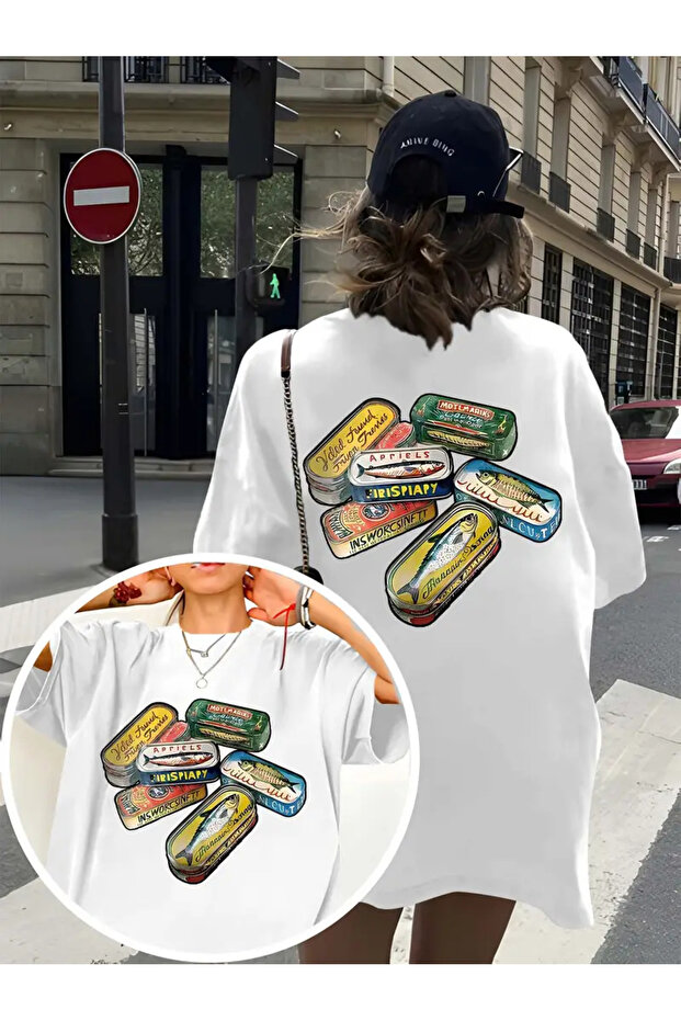 Premium Oversized Fit Short-Sleeve Printed T-Shirt