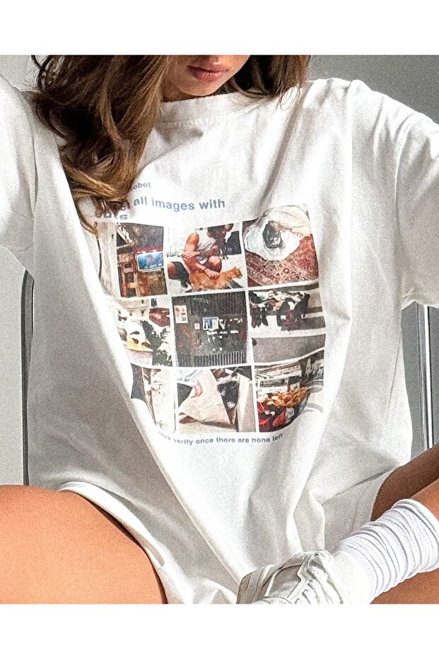 Premium Oversize Cut Short Sleeve Printed T-Shirt