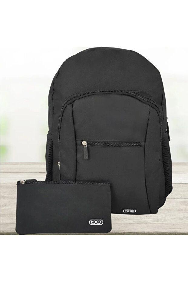 Basic Classic Backpack with Accessory - 1
