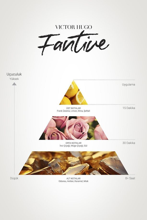 Fantine Edp Kadın Parfümü 100ml | Meyveli, Çiçeksi | Fren Üzümü, Gül, İnci Çiçeği, Amber, Misk, Odun - 4