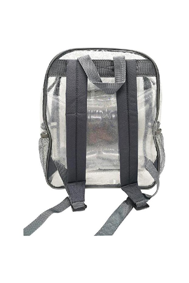 حقيبة ظهر لامعة شفافة/فضية/ذهبية - 2