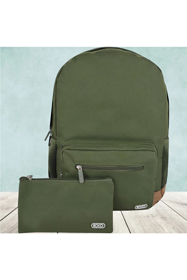 حقيبة ظهر كلاسيكية أساسية مع ملحق - 1