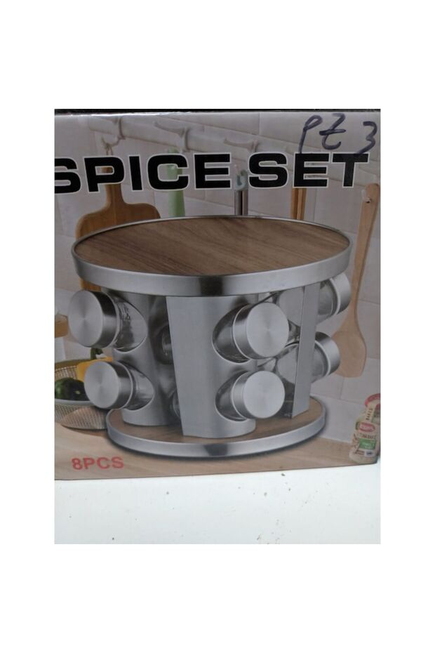Set 8xBorcane condimente, Gerdani, Lemn, Maro - 3