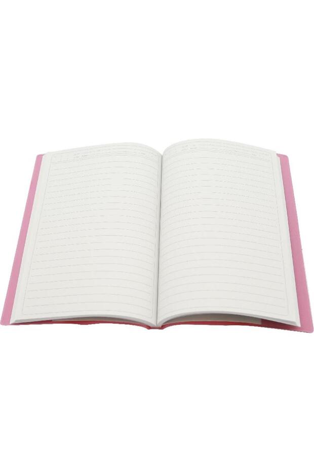 دفتر ملاحظات A5100 مسطر باللون الوردي - 3