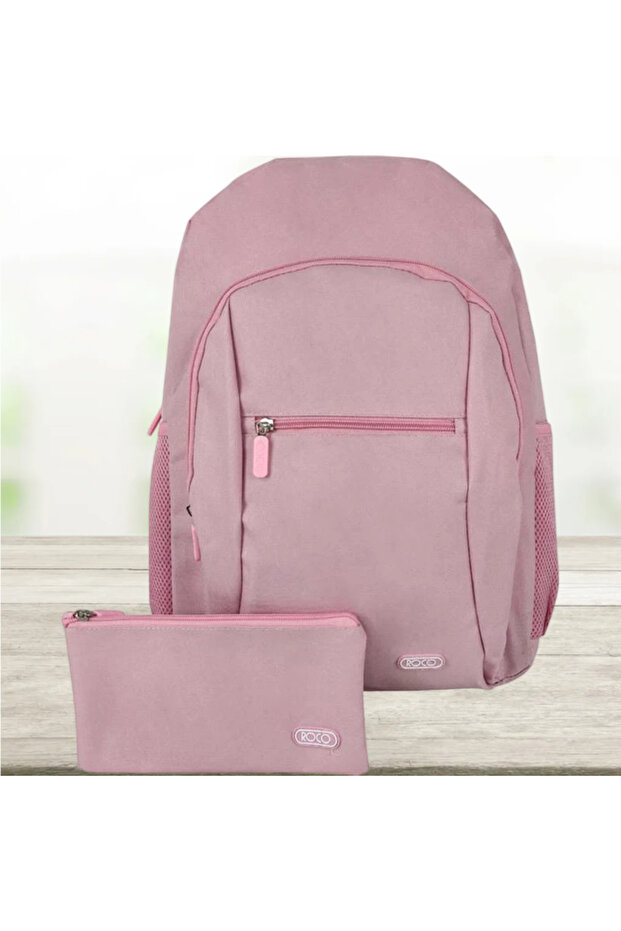 Basic Classic Backpack with Accessory - 1