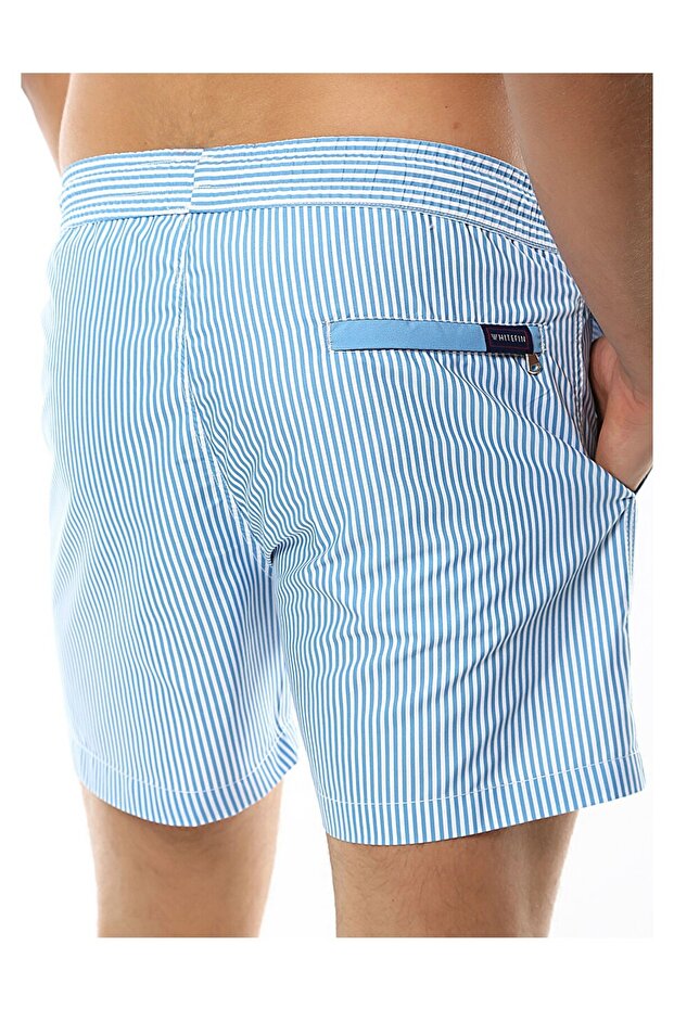 blue striped çizgili deniz şortu - 3