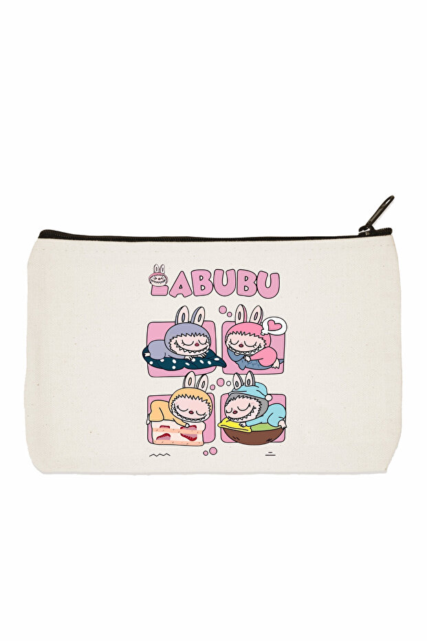 Labubu Printed Makeup Bag - 1