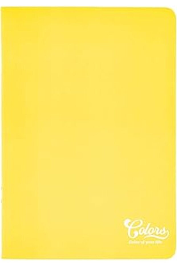 Colors A5 60 Sheets Checked Cardboard Cover Yellow