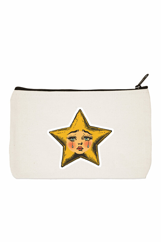 حقيبة مكياج - اللون البيج - 1