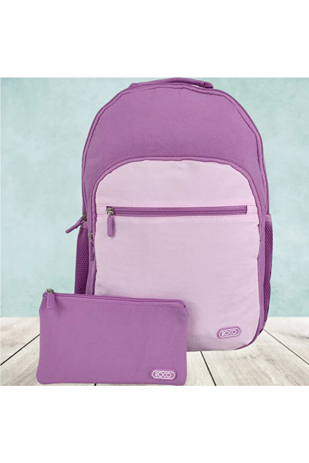 حقيبة ظهر كلاسيكية أساسية مع ملحق - 1