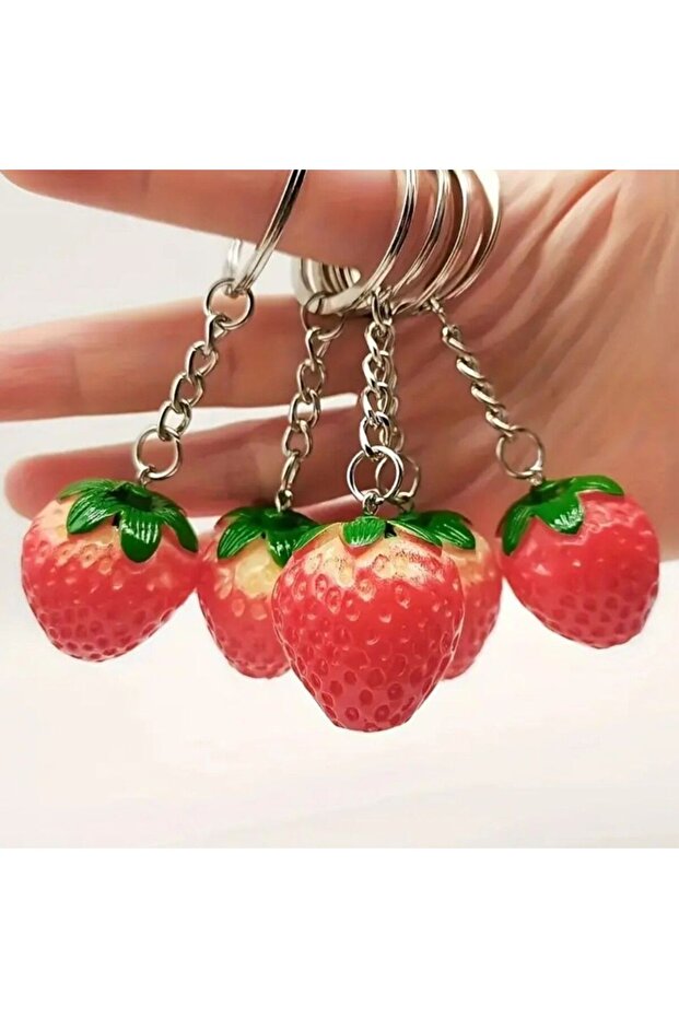 Sweet Simulation Strawberry Keychain, Accessory, Ornament