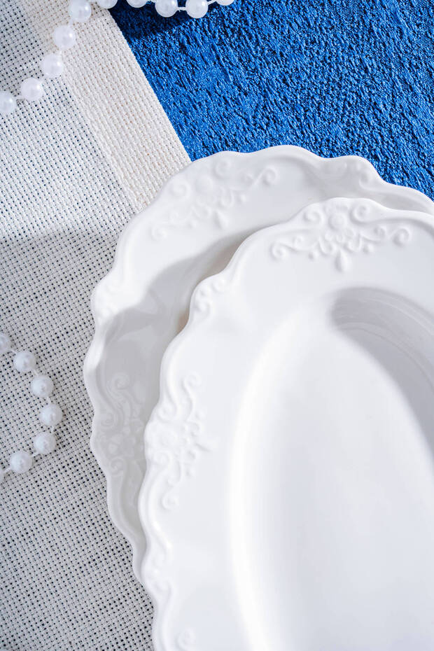 King Oval Kayık Tabak - 20 cm - 4