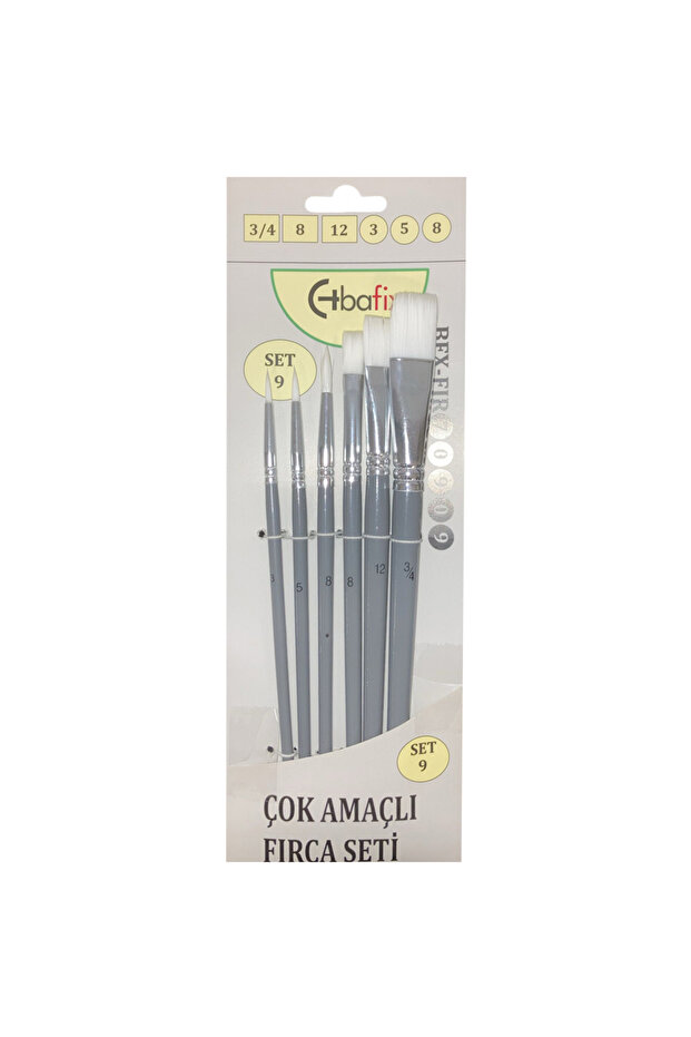 Brush Set Multi-Purpose Artist 6 Piece (3-5-8-3/4-8-12) Set-9 70909