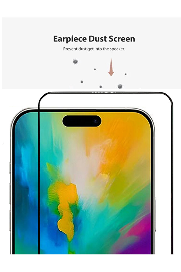 عبوة من قطعتين من واقيات الشاشة لهاتف Apple iPhone 16 Pro Max - أسود - 2