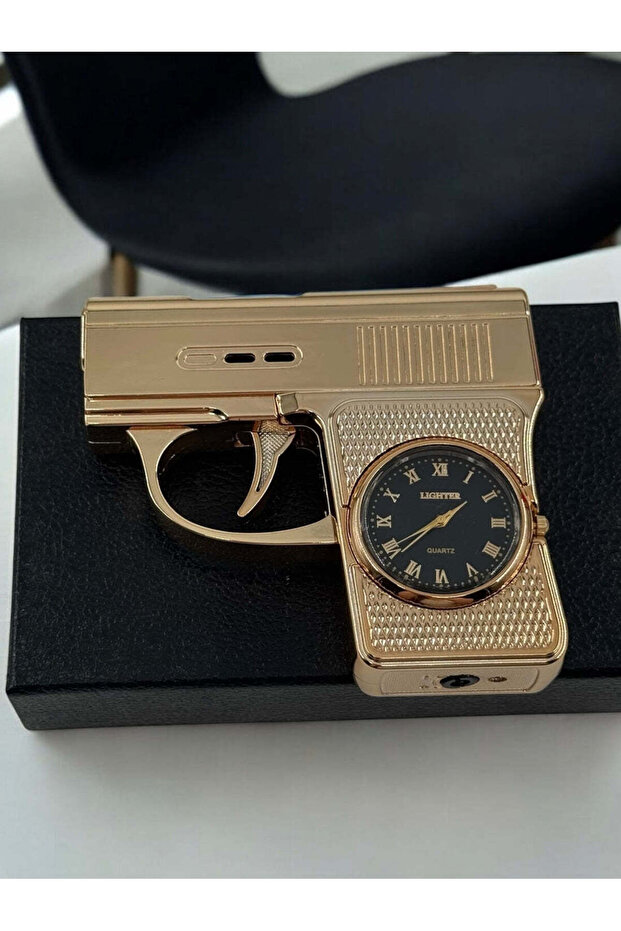 Silahlı Saatli Pürmüzlü Çakmak - 2