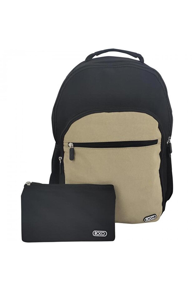 حقيبة ظهر أساسية بمزيج من لونين مع ملحق - 2