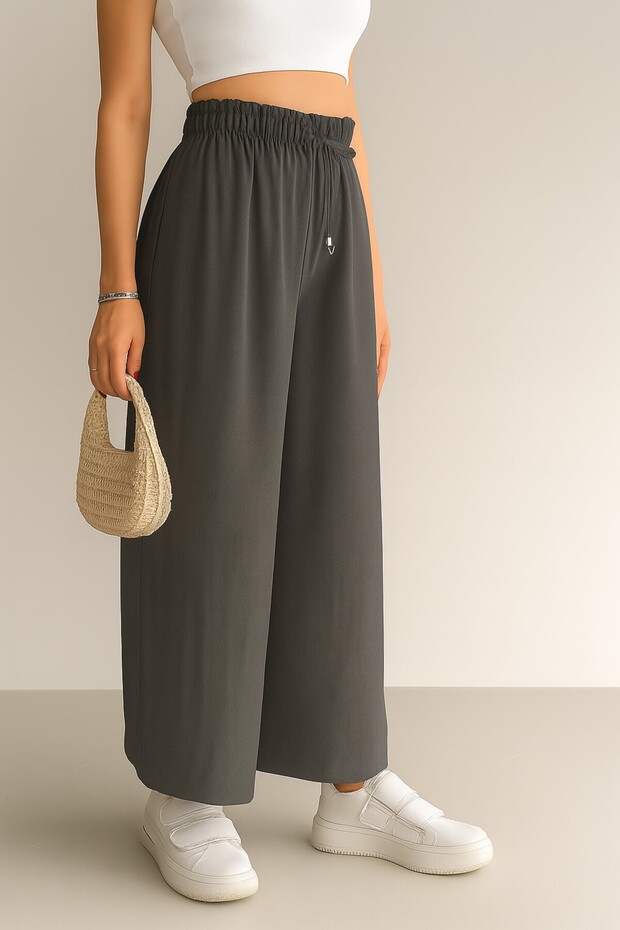 Relaxed Fit Tiril Tiril Standard Size 38-48 Size Range Casual Loose Fit Ayrobin Pants with Elastic Waist - 1