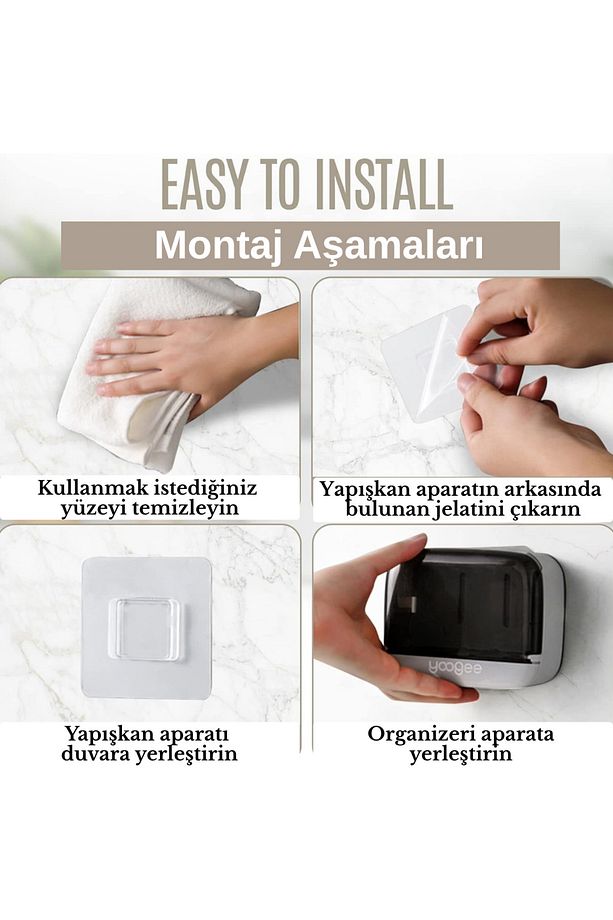 Çekmece Model Pratik Katı Sabunluk Su Biriktirme Hazneli Hijyenik ve Şık Sabun Kabı - 7