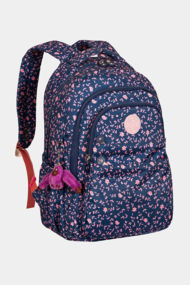 My Polo Durable Unisex School Backpack with Crinkil Toy