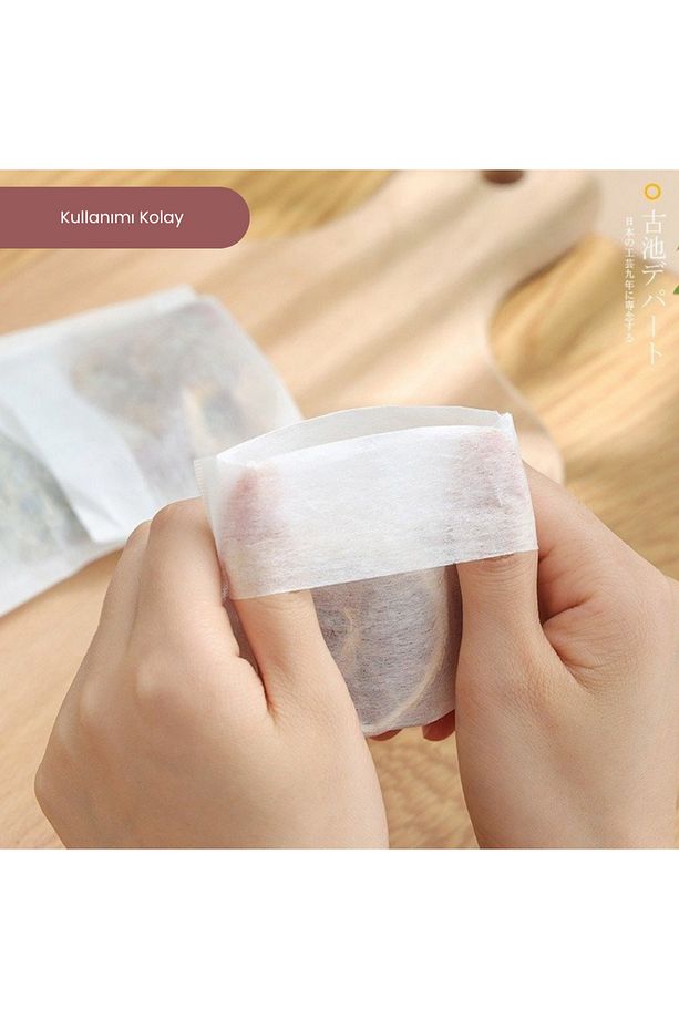 Japon Çay Filtresi Poşeti – 92 Adet (x2), Tek Kullanımlık. Bitki Çayı, Baharat, Poşet Çay İçin Uygun - 6