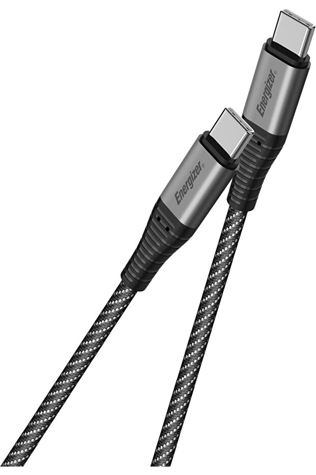 Ultimate Metal Braided Type-C To Type-C Cable, Compatible With Quick Charge, 2M C611CGBK