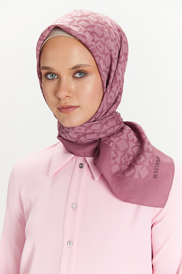 Etnik Desenli Eşarp - 1