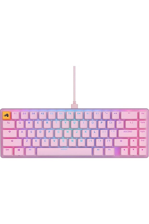 Gaming Mechanical Keyboard GMMK 2 Compact RGB, USB-C, Fox Linear Switch, US Layout Pink - 2