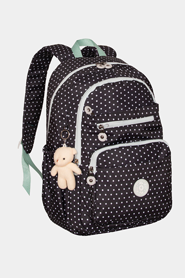 My Polo Durable Unisex School Backpack with Crinkil Toy