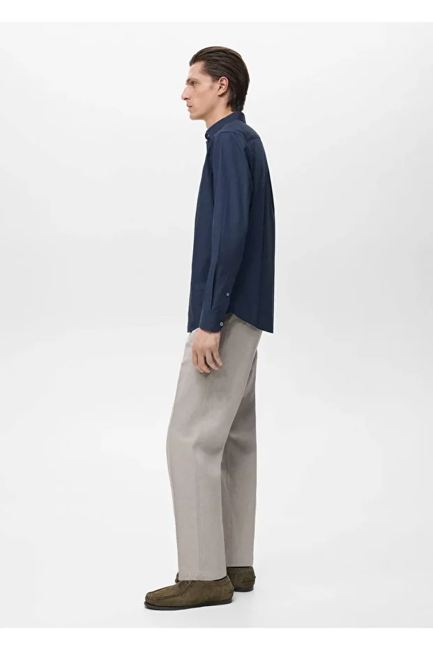 Regular fit %100 pamuklu gömlek - 5
