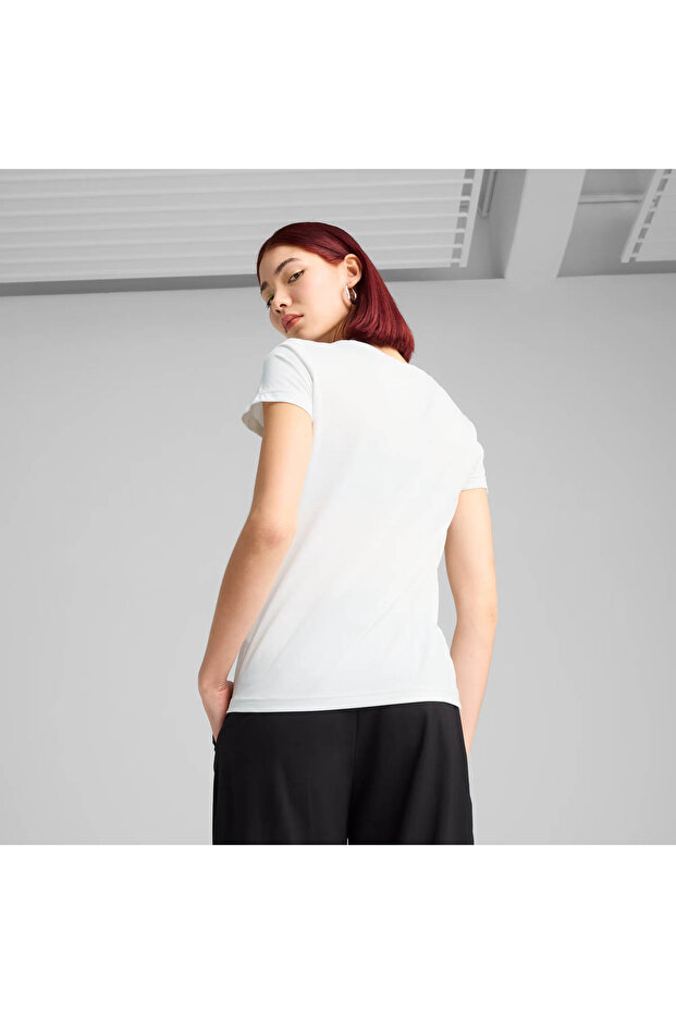 Ess Poly Tee Beyaz Kadın T-Shirt 682376-02 - 2