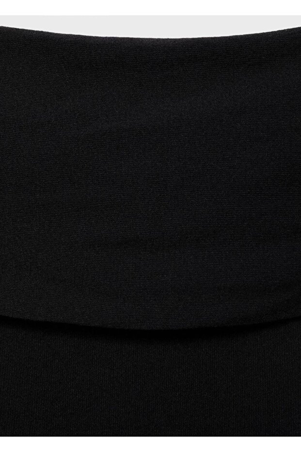 Straplez triko elbise - 5