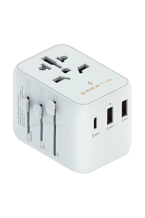 Premium International Travel Adapter 20W White