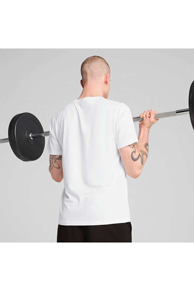 Tad Essentials Solid Cat White Men's T-Shirt 525908-02 - 2