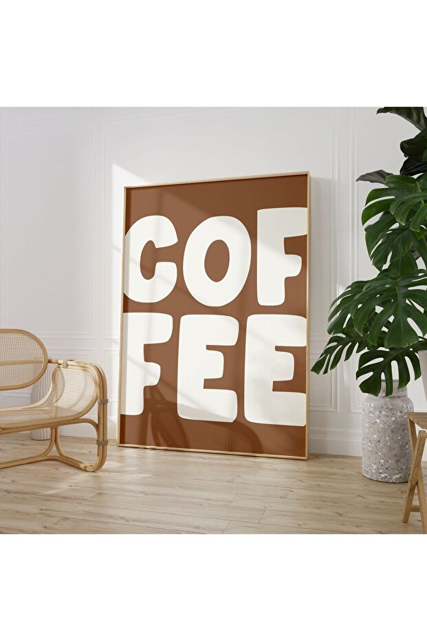 Natural Wooden Framed Uv Printing Coffee Wall Painting – Modern & Stylish Coffee Corner Wall Decor