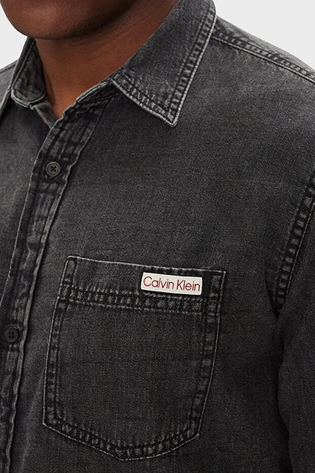 Denim Shirts Erkek Siyah Gömlek LV040BM733-KQB - 4
