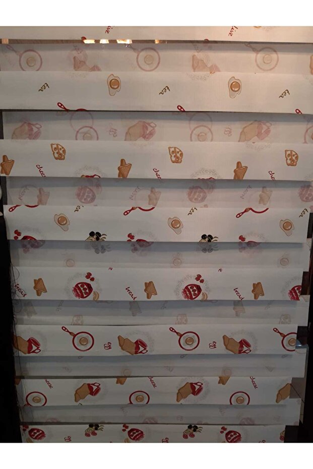 Desenli Modern Şık Zebra Perde - 2