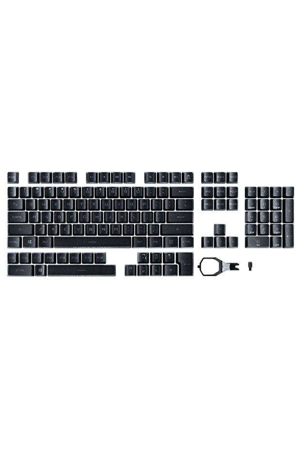 Keycaps for ROG Mechanical Keyboard PBT, ROG RX, Black - 4