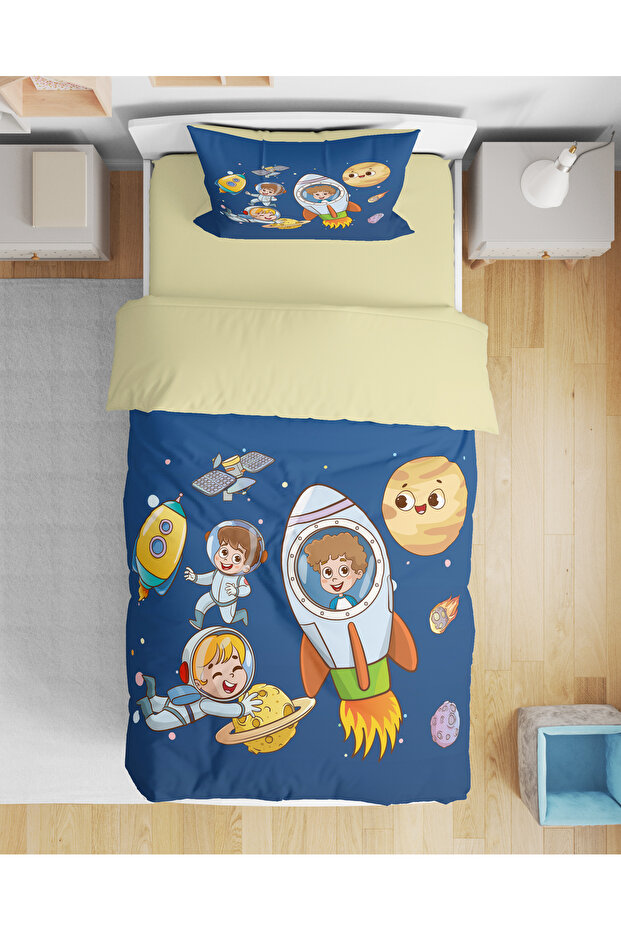 مجموعة مفروشات رقمية ثلاثية الأبعاد ذات طابع Spacenev لشخص واحد - 1