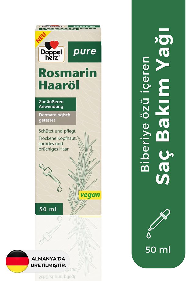 Biberiye Özü İçeren Saç Bakım Yağı 50 ml - 1