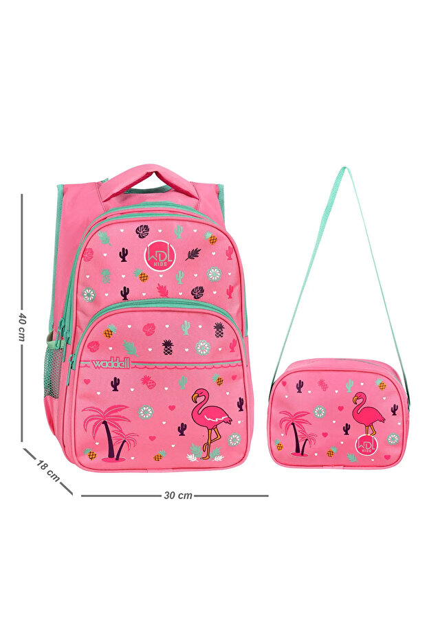 Unisex Children's School Bag Set Lunch Box and Backpack (40X30 cm)