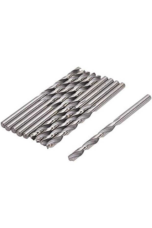 4.6mm HSS Twist Drill Bit, Straight Shank Jobber Drill Bits Set, Small Twist Drill High Speed Steel