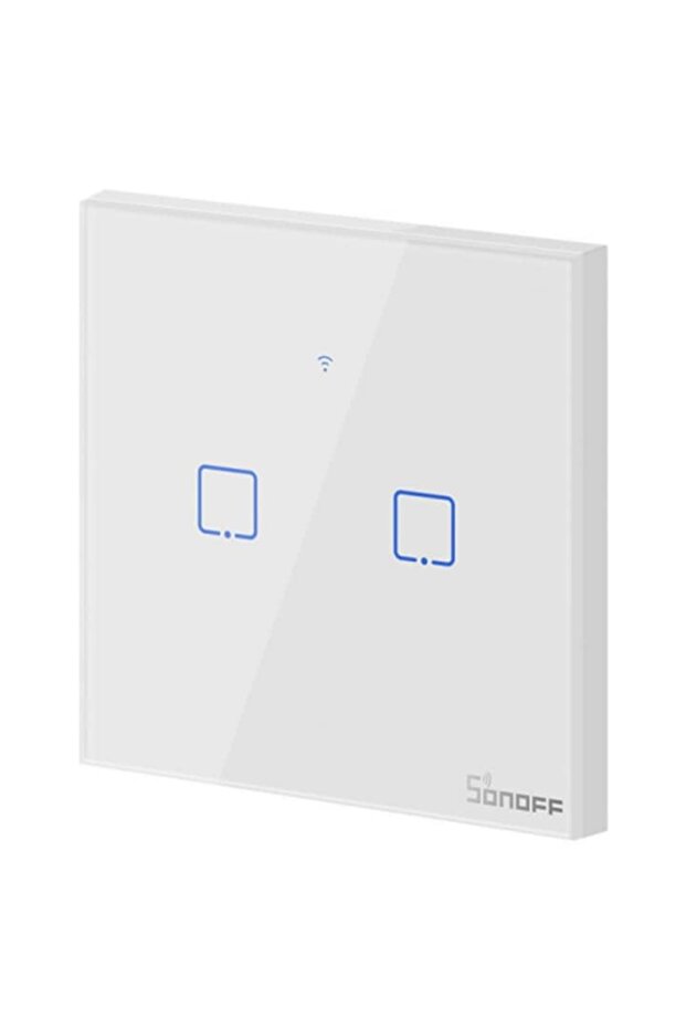 Intrerupator inteligent dublu cu touch T1EU2C TX, Wi-Fi, compatibil Amazon Alexa si Google As - 3