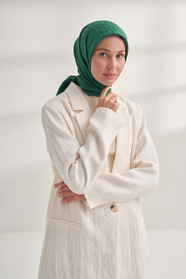 وشاح منقوش من SEHER - زمرد - 1