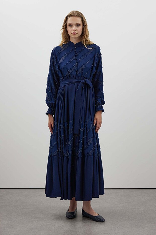 Sim Detaylı Elbise - 1