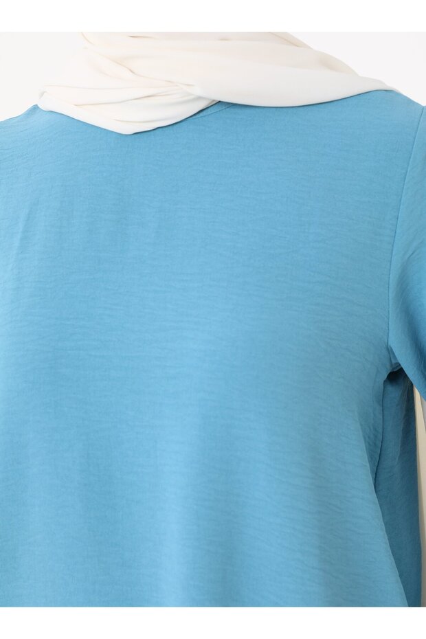 Aerobin Basic Tunik&Pantolon İkili Takım - Mavi - - 4