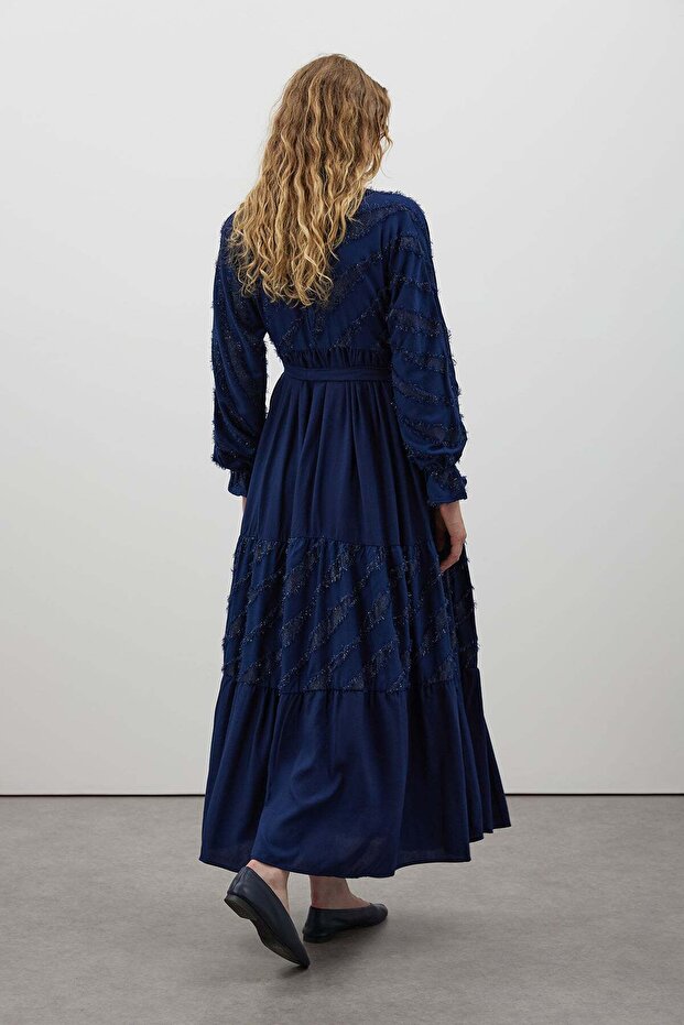 Sim Detaylı Elbise - 4